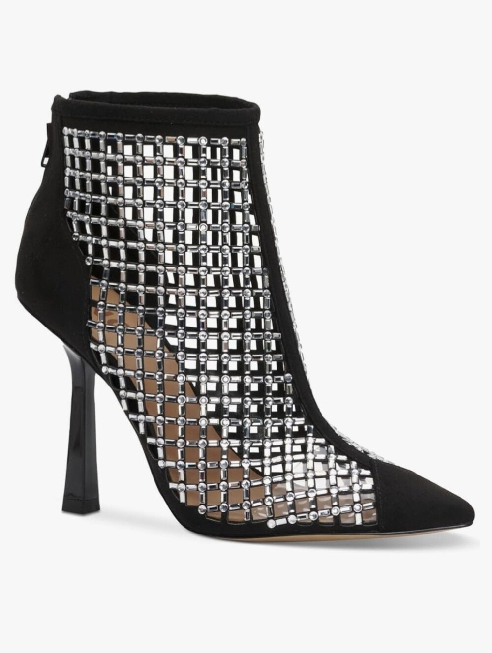 INC International Concepts "Party" Black and Silver Ankle Booties